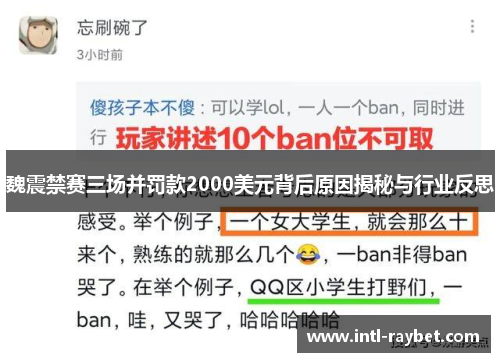 魏震禁赛三场并罚款2000美元背后原因揭秘与行业反思